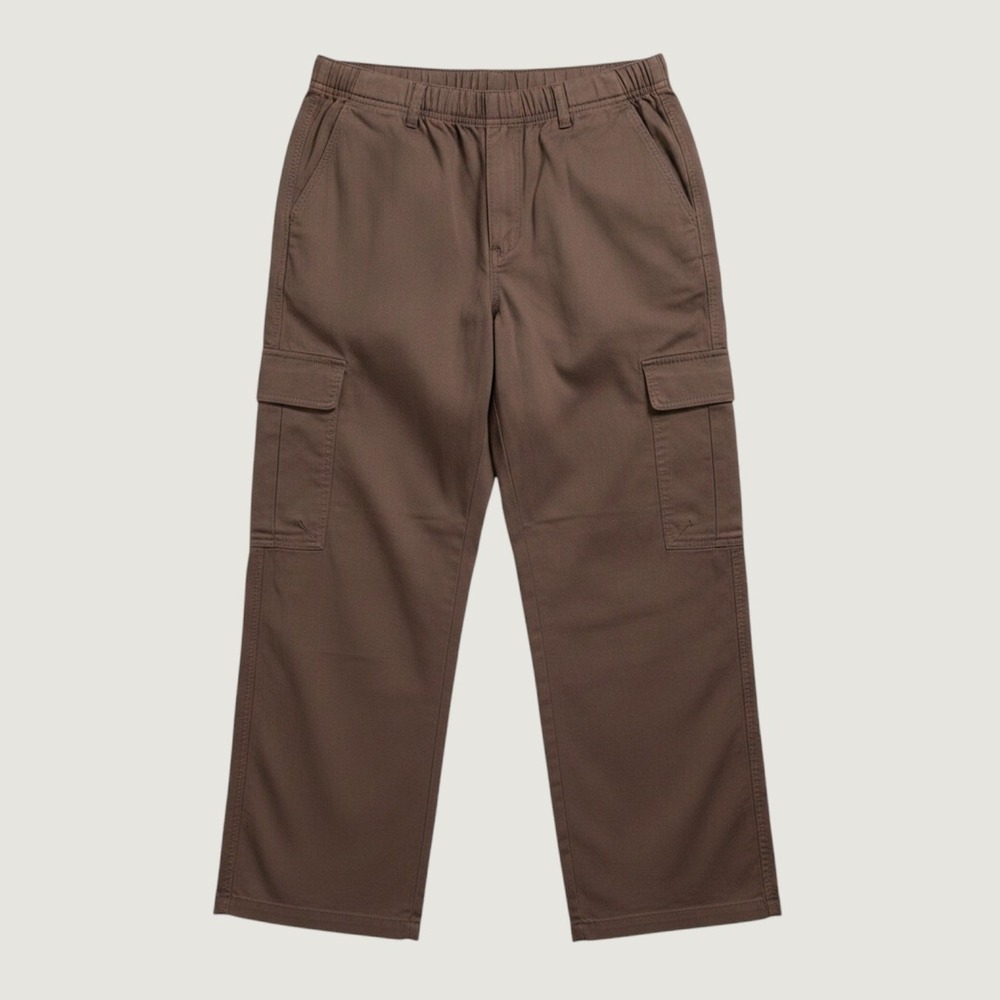 Tinseltown Cargo Pants Womens Baggy Wide Leg Mid Rise Brown Kohls Size 17/33 NWT